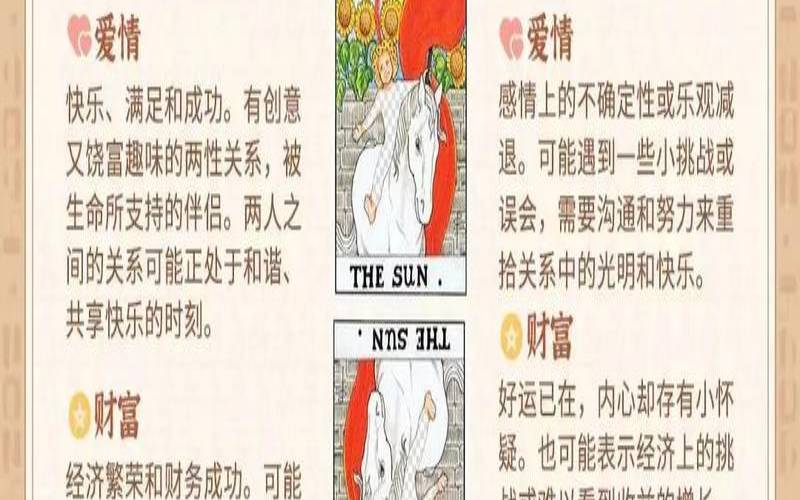 塔罗牌中的太阳代表什么（塔罗牌太阳的含义）