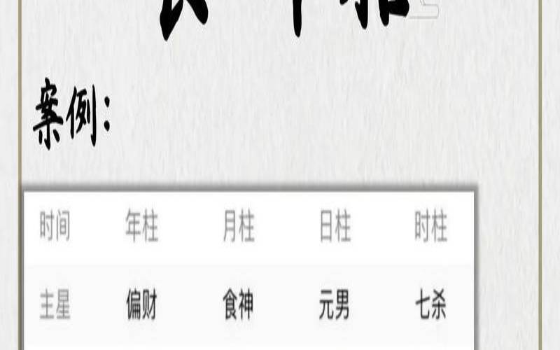 食神格男命与正官格女命（食神格见正官）