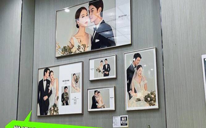 姻缘结婚照怎么挂墙上（三组合结婚照挂法）