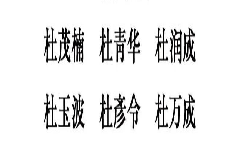 2020年姓杜男宝宝名字（姓杜的男宝宝名字大全）