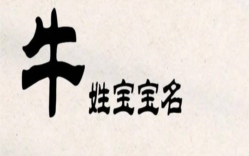 生肖牛起名喜用什么字（牛姓男孩名字简单大气）