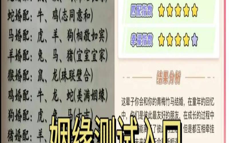 婚姻测试结婚对象怎么填（测试婚姻命运免费测试软件）