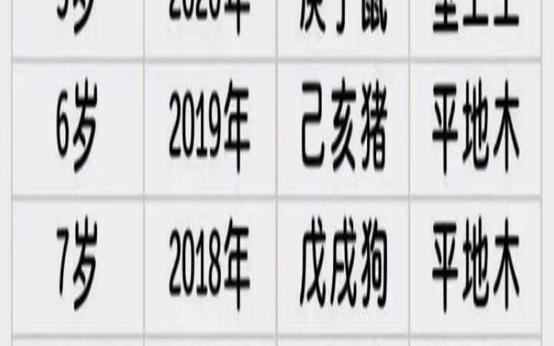12生肖年龄对照表2022（最新2024生肖表）