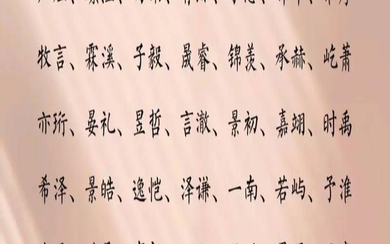 免费起名大全一千名乳名（男孩起名字好寓意的字）