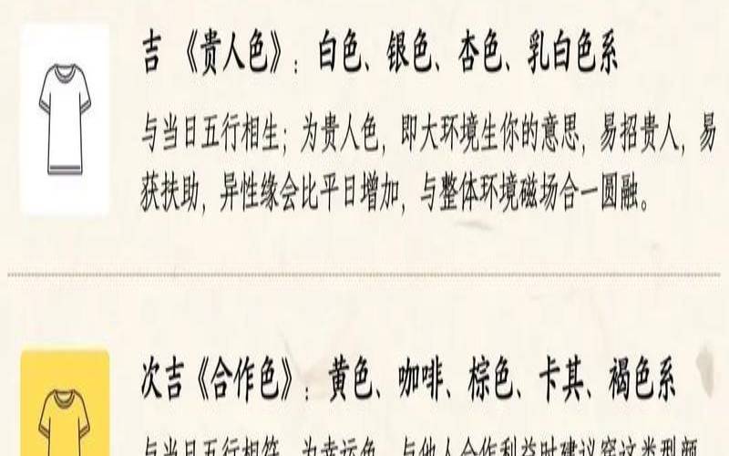 2021年7月2号五行穿衣颜色（五行穿衣颜色是指上衣吗）