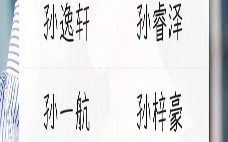 男孩姓孙取名大全100分（孙什么样男孩名字）