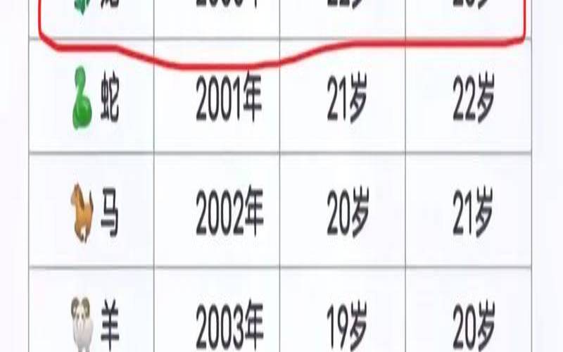 00属什么生肖今年多大了（00后都属什么生肖）