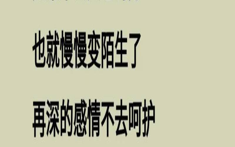 当感情变淡的时候（越来越淡的感情）