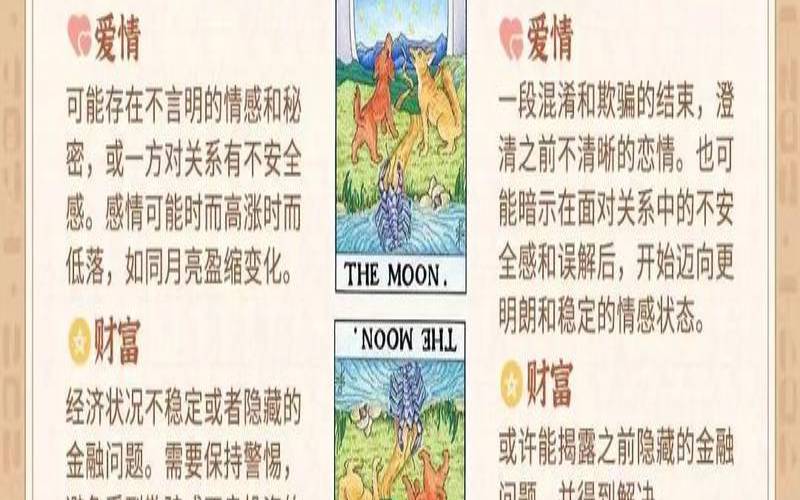 塔罗牌月亮解读（塔罗牌中月亮代表什么）