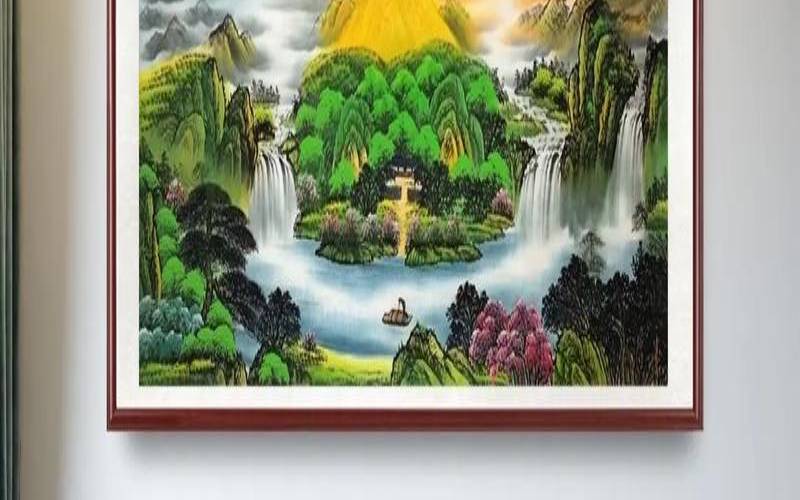 进门见山水画风水（家里挂什么画风水好）