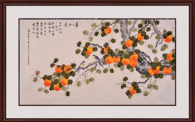 餐厅可以挂柿子图吗（柿子画应挂在哪个方位）